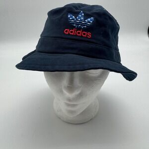 Adidas Originals Americana Bucket Hat Navy Blue Trefoil Stars Stripes Logo OSFA